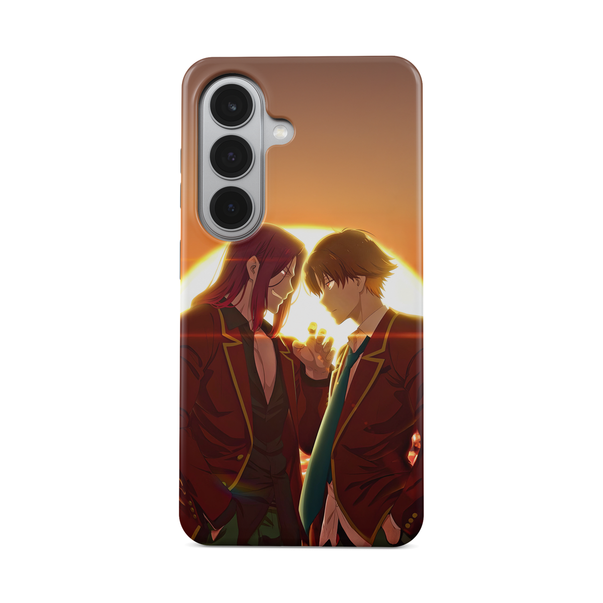 Samsung Galaxy S26 | Sunset | Kiyotaka Ayanokoji x Kakeru Ryuen phone case, front view.