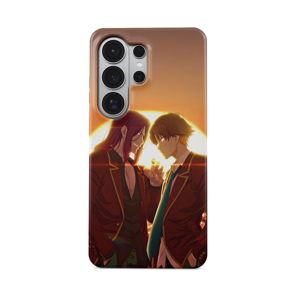 Samsung Galaxy S26 Ultra | Sunset | Kiyotaka Ayanokoji x Kakeru Ryuen phone case, front view.
