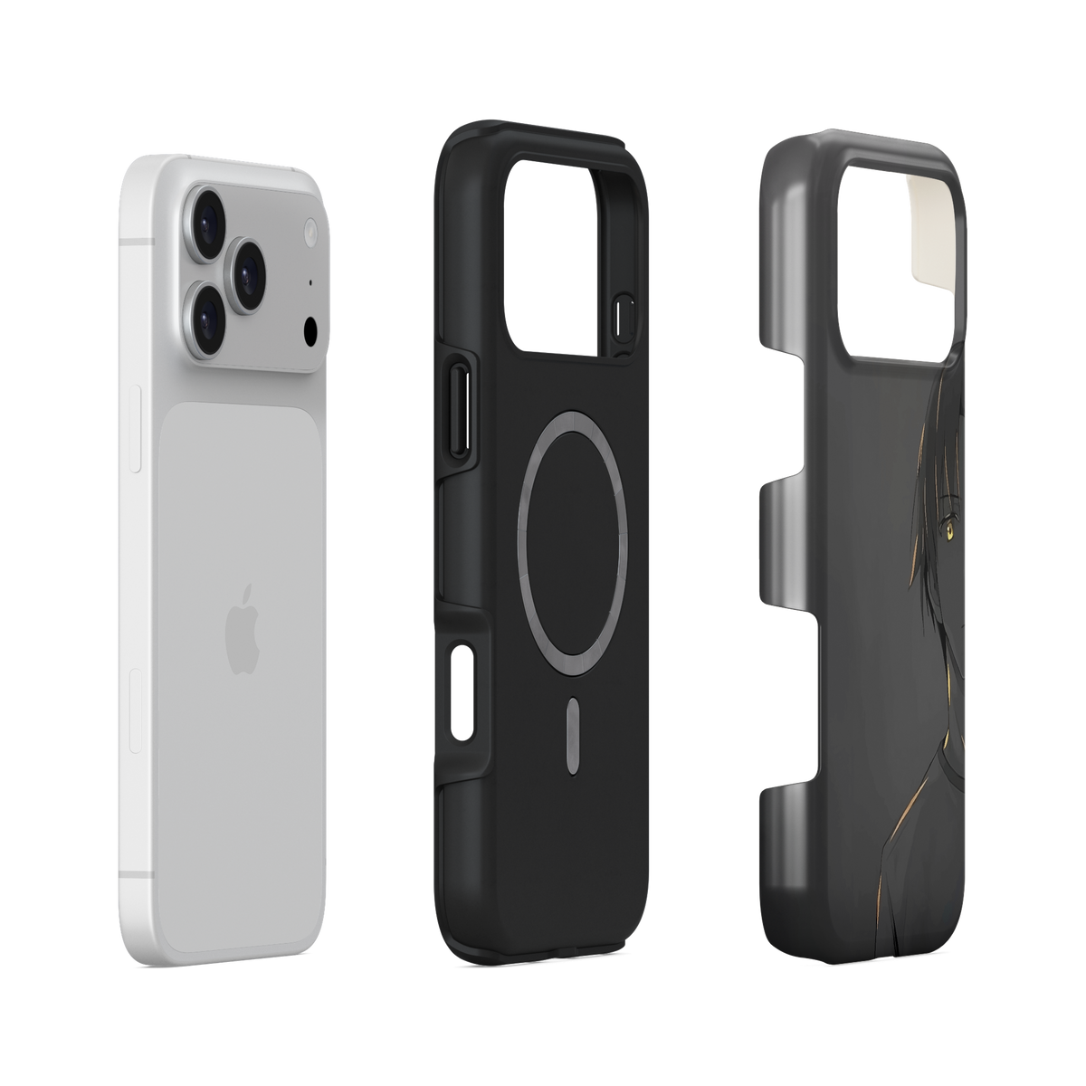 iPhone 17 Pro Max | No Feelings | Kiyotaka Ayanokoji phone case, exploded view.