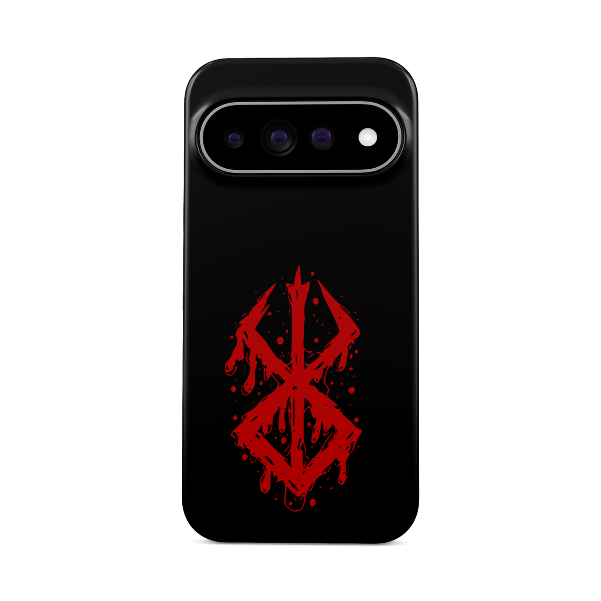 Google Pixel 11 Pro XL | Brand of Sacrifice: Blood Splatter phone case, front view.
