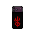 iPhone 18 Pro | Brand of Sacrifice: Blood Splatter phone case, front view.