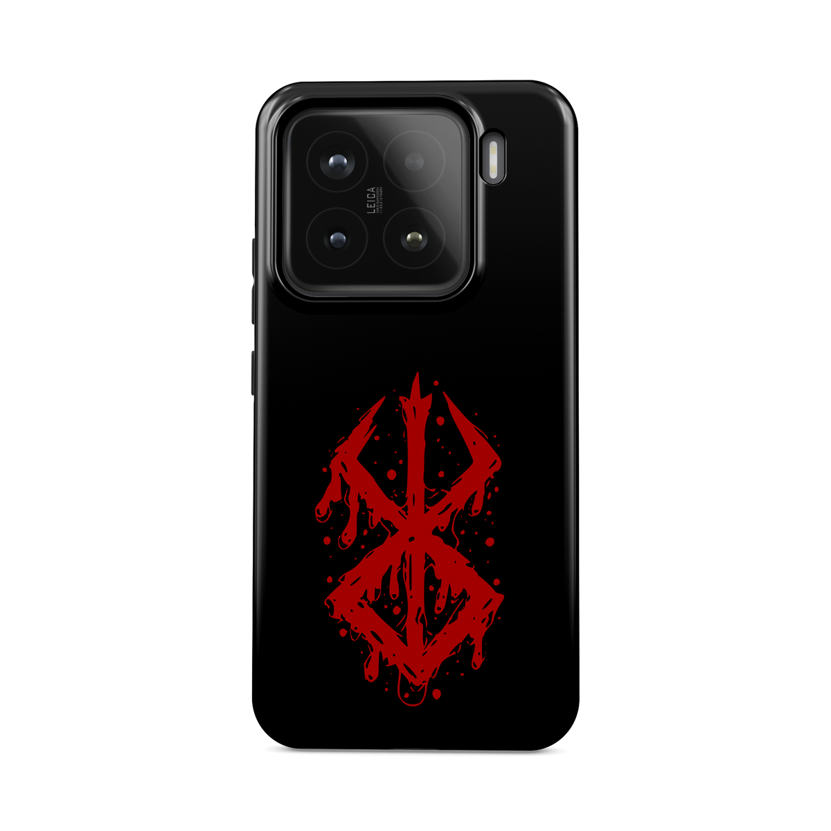 Xiaomi 15 | Brand of Sacrifice: Blood Splatter phone case, front view.