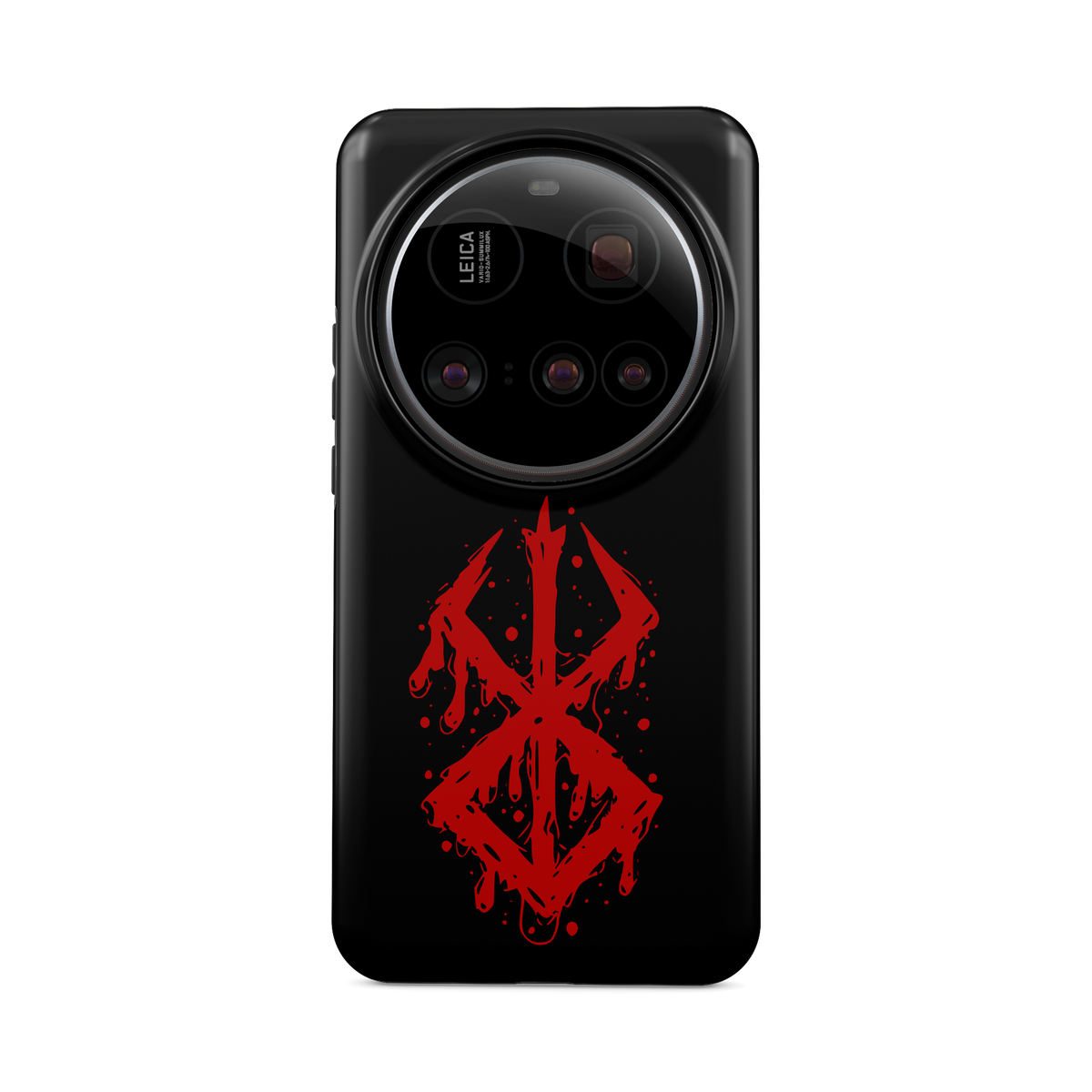 Xiaomi 15 Ultra | Brand of Sacrifice: Blood Splatter phone case, front view.