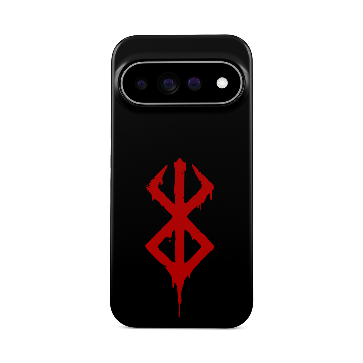 Google Pixel 11 Pro | Brand of Sacrifice: Bloody phone case, front view.