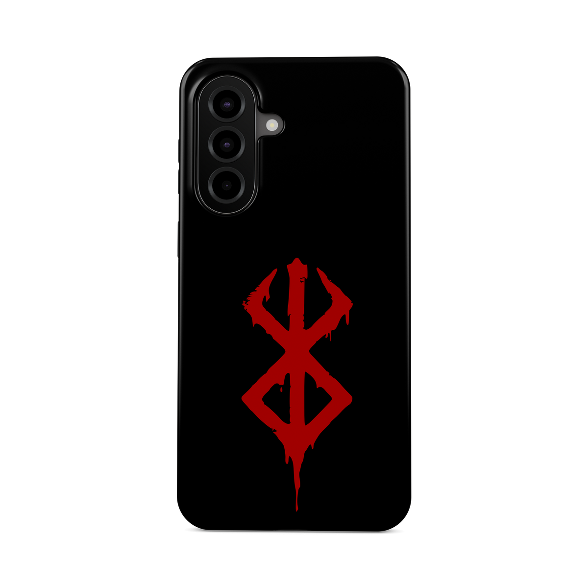 Samsung Galaxy A57 | Brand of Sacrifice: Bloody phone case, front view.