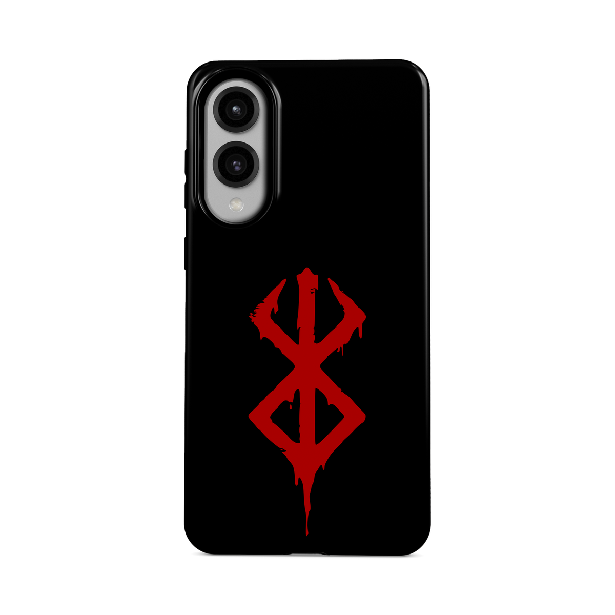 Samsung Galaxy S25 Edge | Brand of Sacrifice: Bloody phone case, front view.
