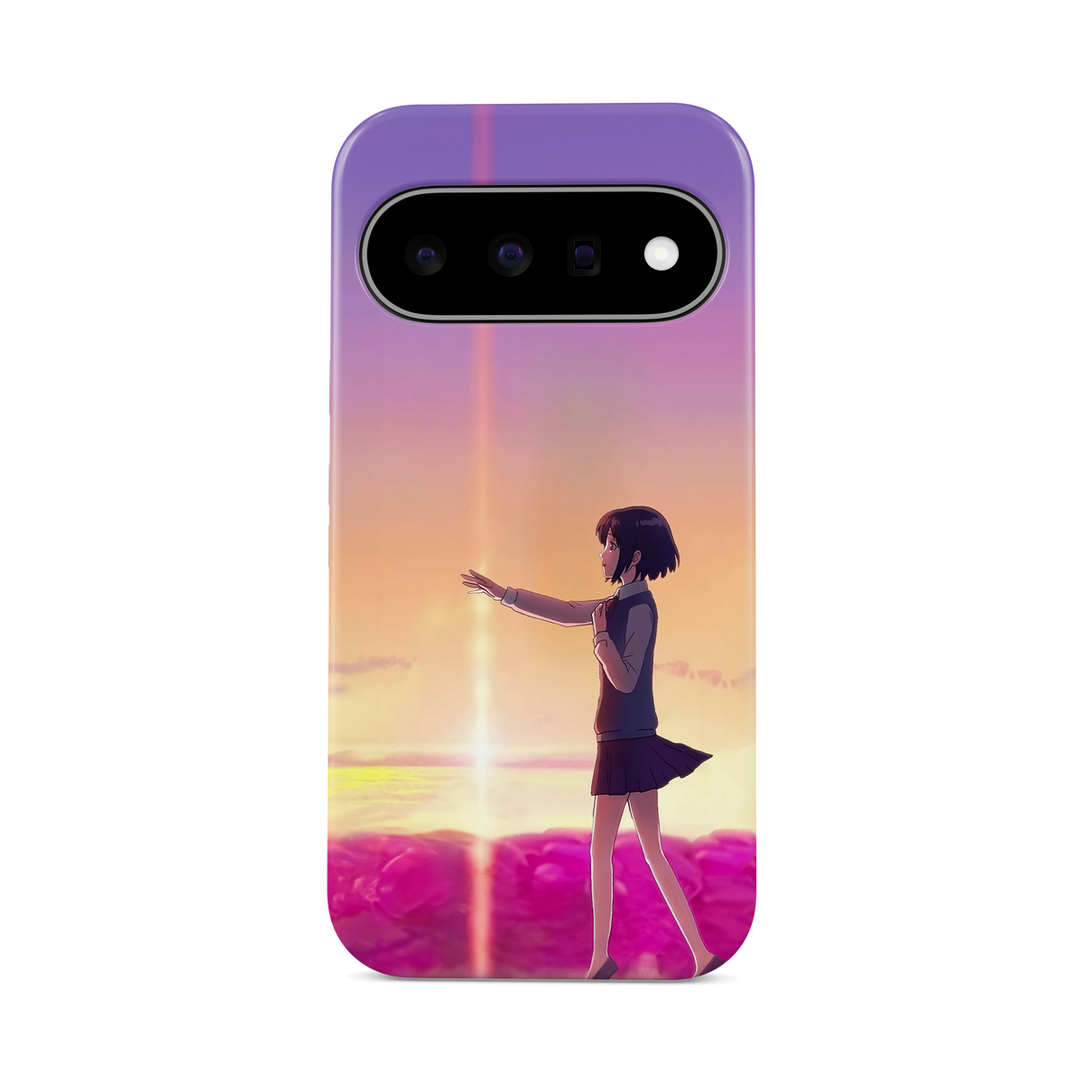 Google Pixel 11 | Chase You | Mitsuha Miyamizu phone case, front view.