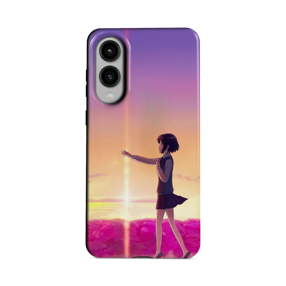 Samsung Galaxy S25 Edge | Chase You | Mitsuha Miyamizu phone case, front view.