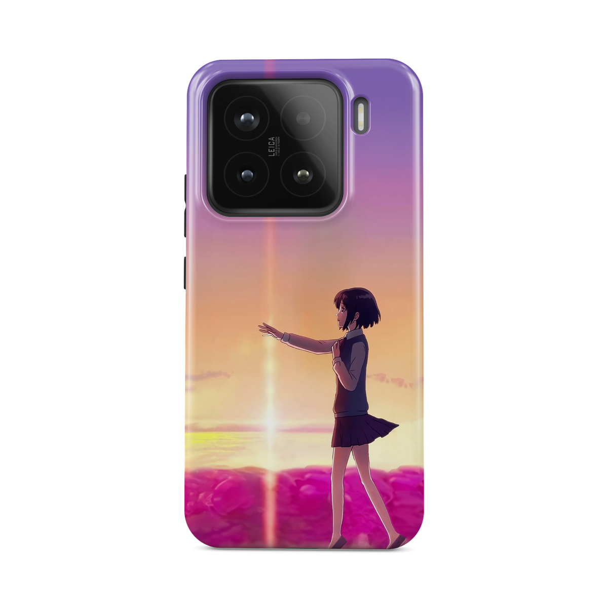 Xiaomi 15 | Chase You | Mitsuha Miyamizu phone case, front view.