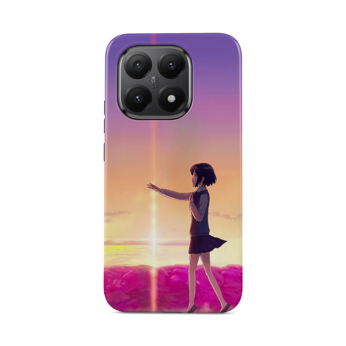 Xiaomi 15T | Chase You | Mitsuha Miyamizu phone case, front view.