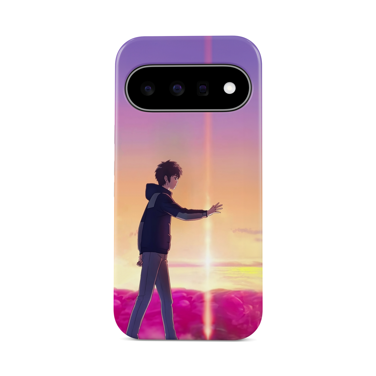 Google Pixel 11 | Chase You | Taki Tachibana phone case, front view.