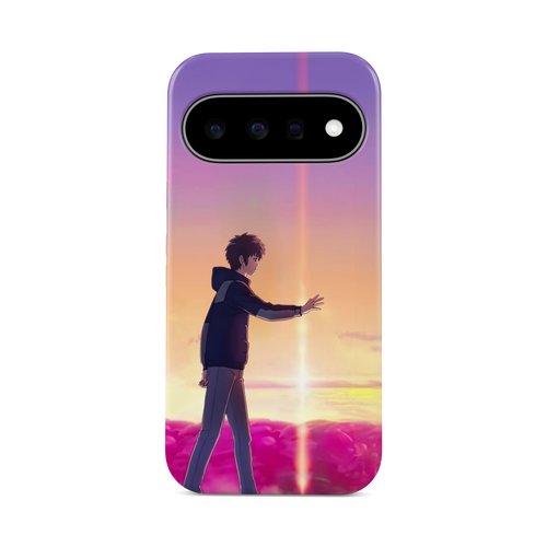 Google Pixel 11 | Chase You | Taki Tachibana phone case, front view.