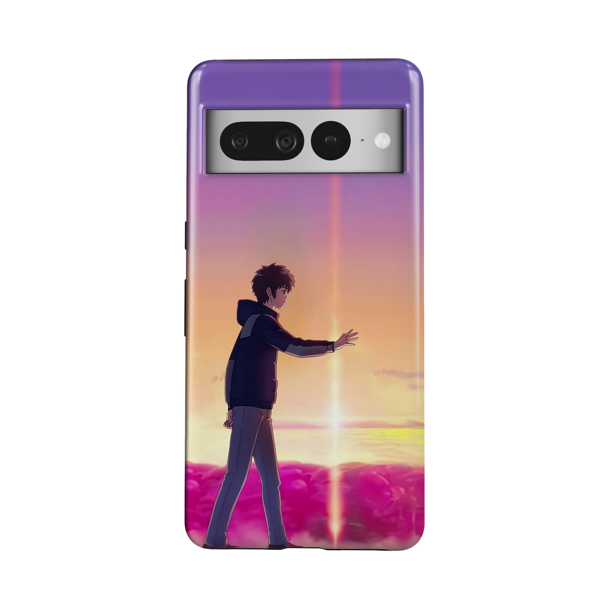 Google Pixel 7 Pro | Chase You | Taki Tachibana phone case, front view.