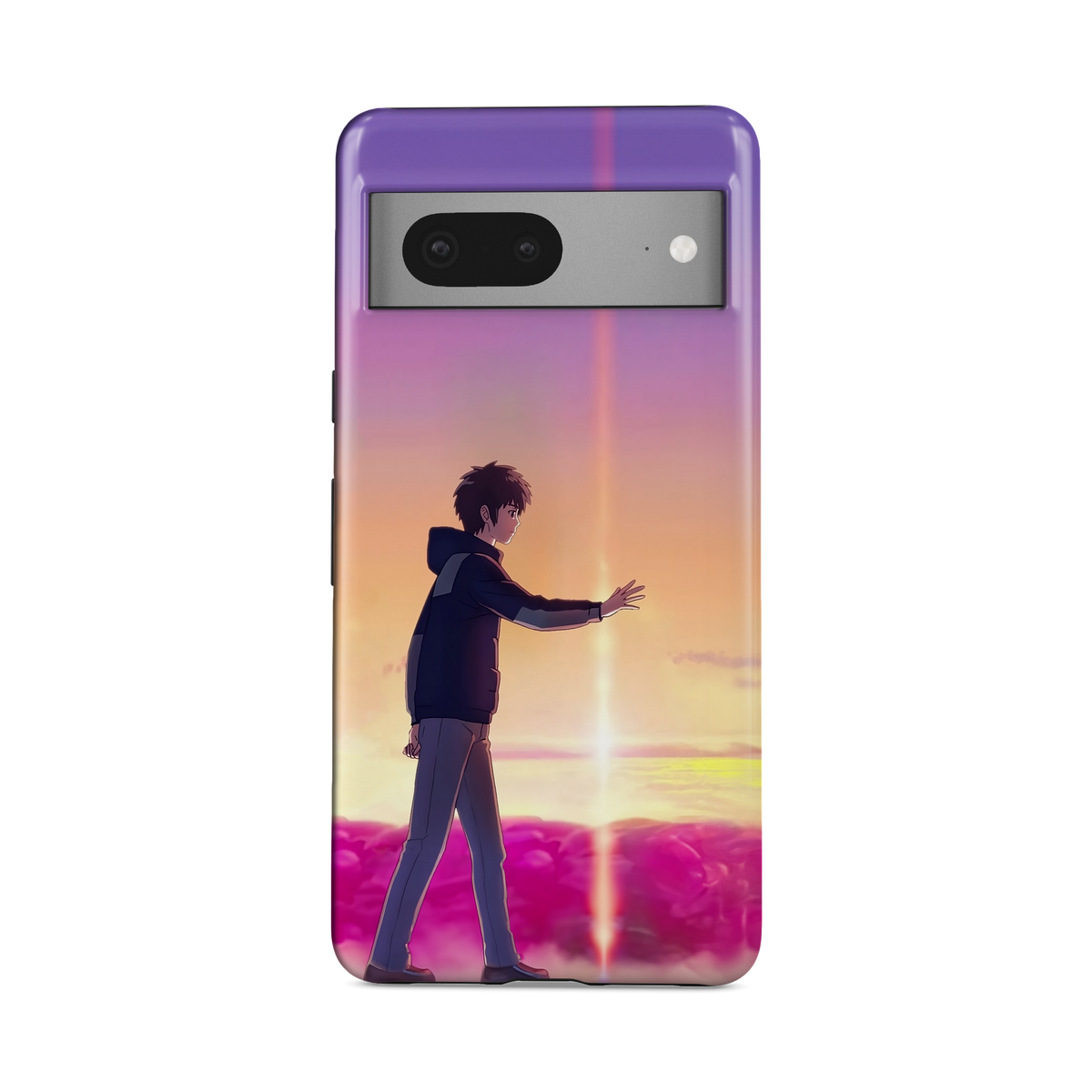 Google Pixel 7A | Chase You | Taki Tachibana phone case, front view.