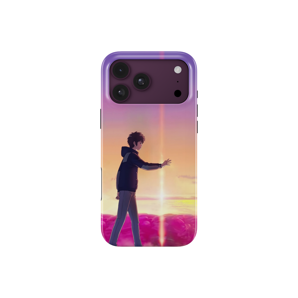 iPhone 18 Pro Max | Chase You | Taki Tachibana phone case, front view.