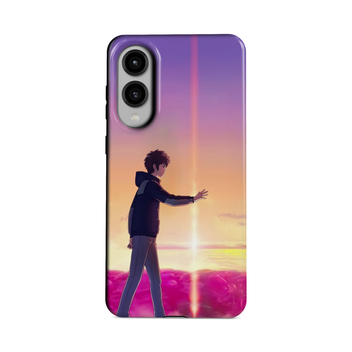 Samsung Galaxy S25 Edge | Chase You | Taki Tachibana phone case, front view.