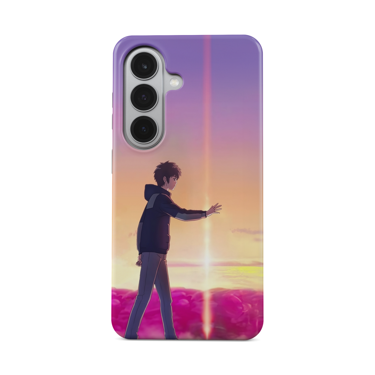 Samsung Galaxy S26 | Chase You | Taki Tachibana phone case, front view.
