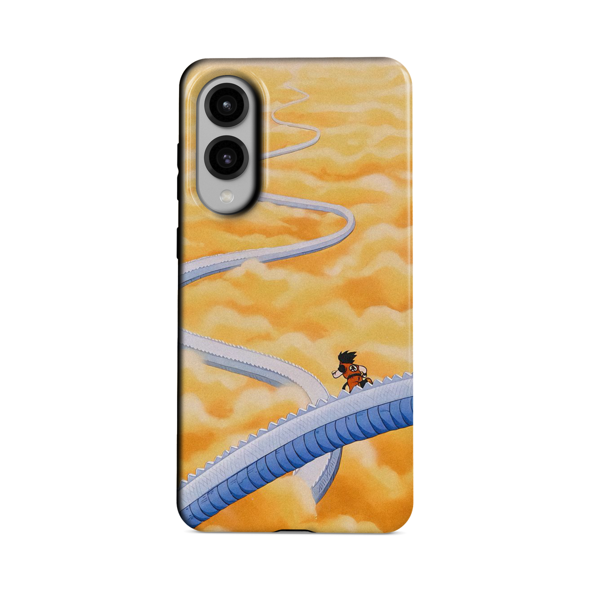 Samsung Galaxy S25 Edge | Stairs | Son Goku phone case, front view.
