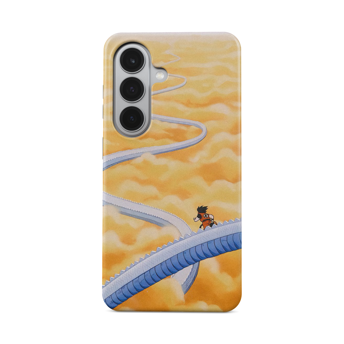 Samsung Galaxy S26 Plus | Stairs | Son Goku phone case, front view.
