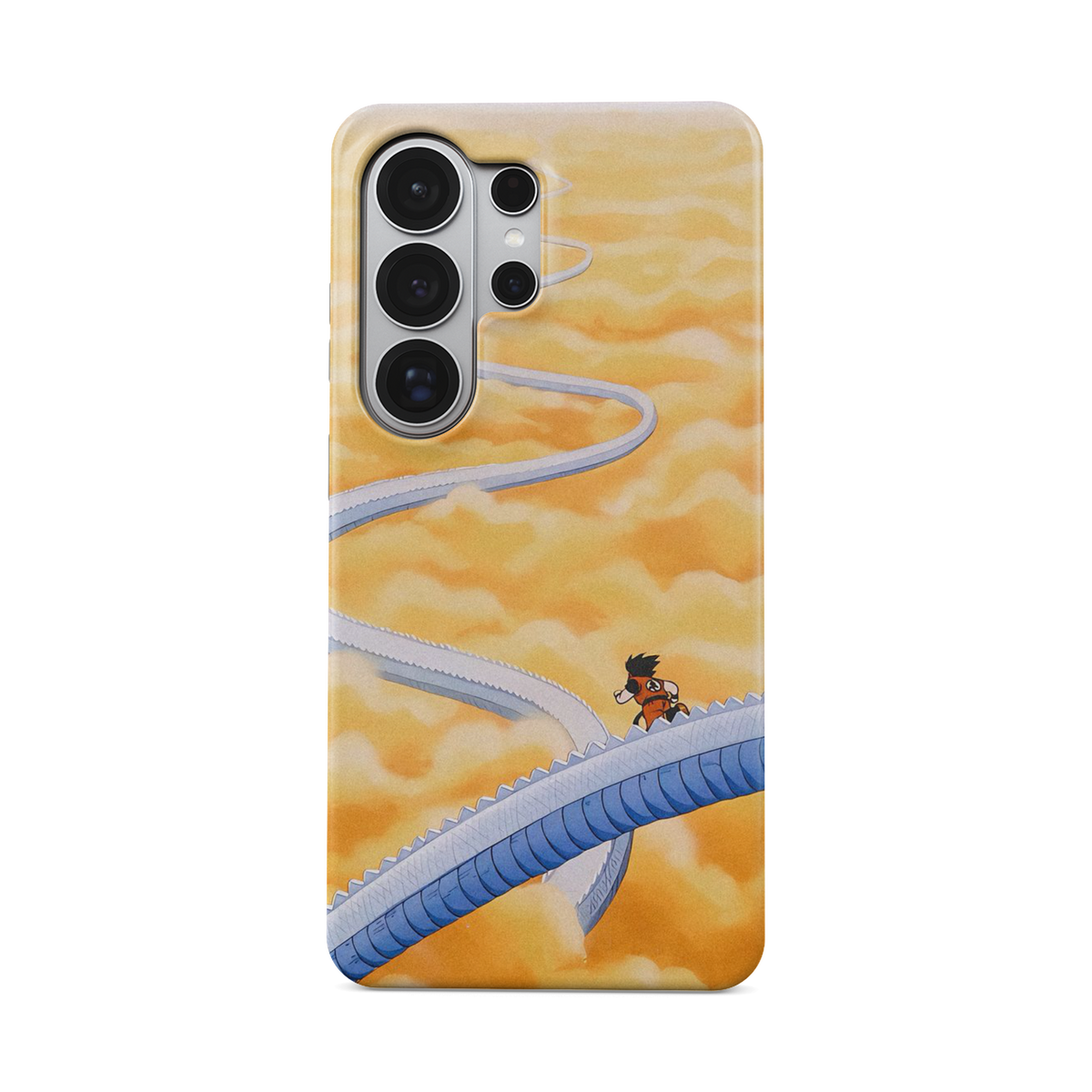 Samsung Galaxy S26 Ultra | Stairs | Son Goku phone case, front view.