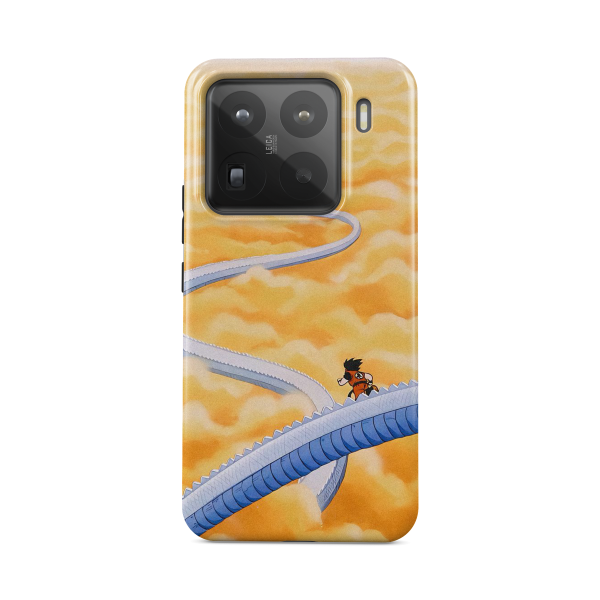 Xiaomi 15 Pro | Stairs | Son Goku phone case, front view.