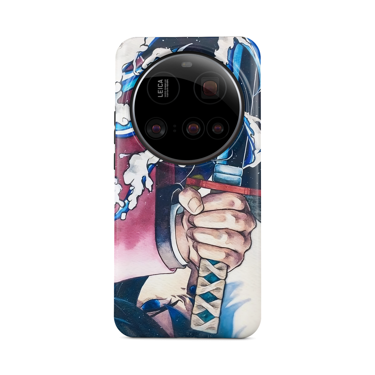 Xiaomi 15 Ultra | Inverted Flow | Giyu Tomioka phone case, front view.