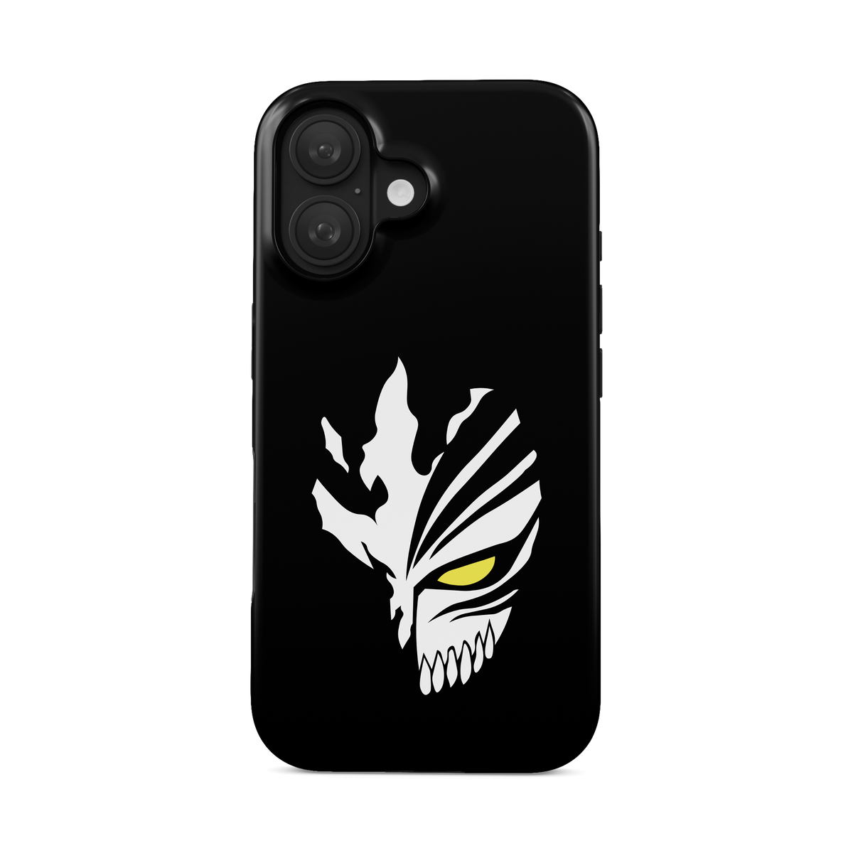 iPhone 16 | Semi Hollow Mask | Ichigo Kurosaki phone case, front view.