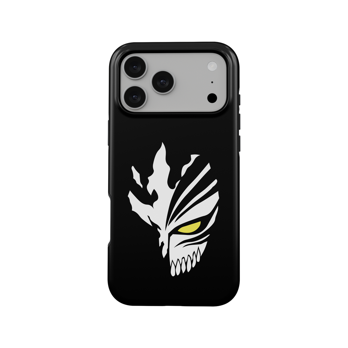 iPhone 17 Pro Max | Semi Hollow Mask | Ichigo Kurosaki phone case, front view.