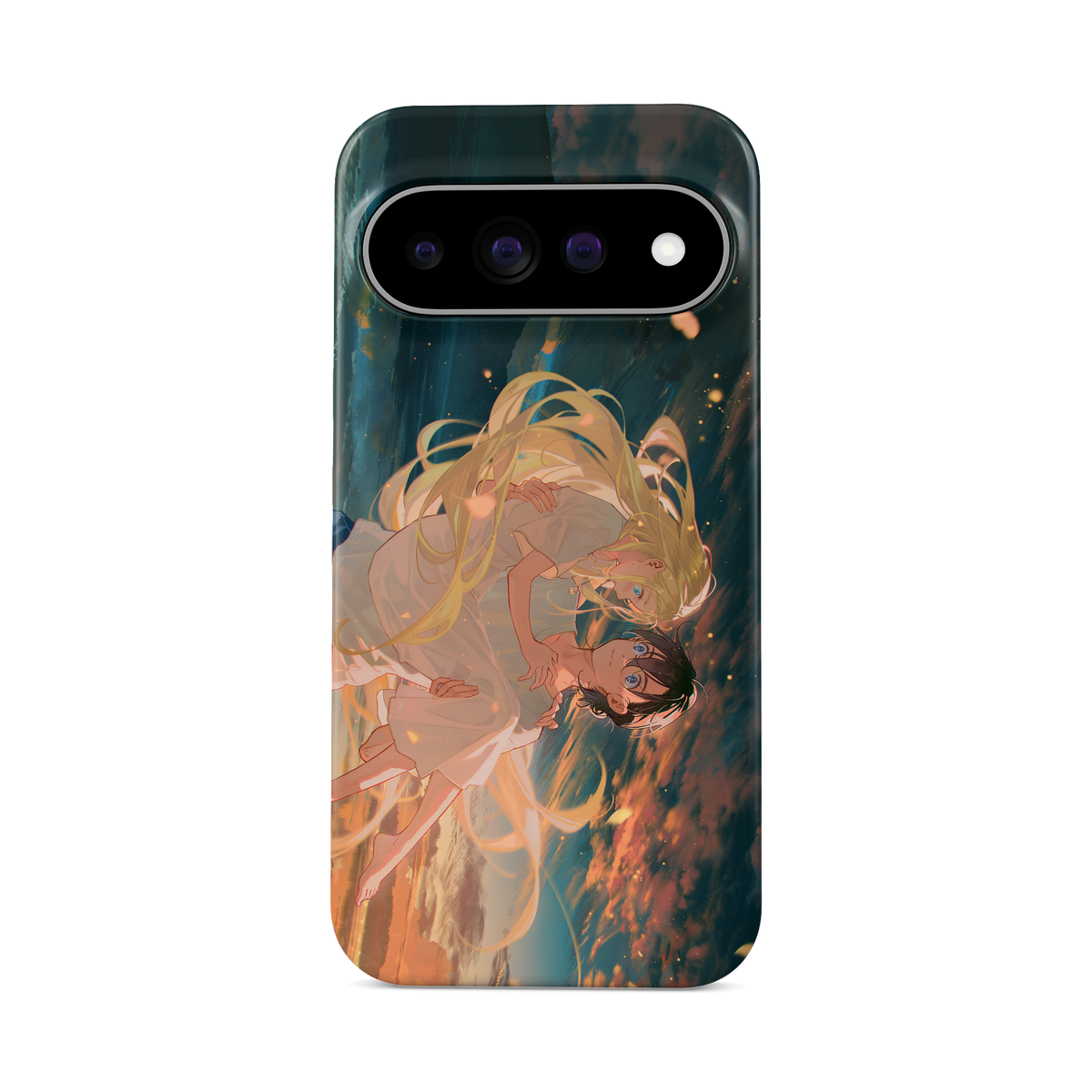 Google Pixel 11 Pro | Enjoying the Beach | Ushio x Shinpei phone case, front view.