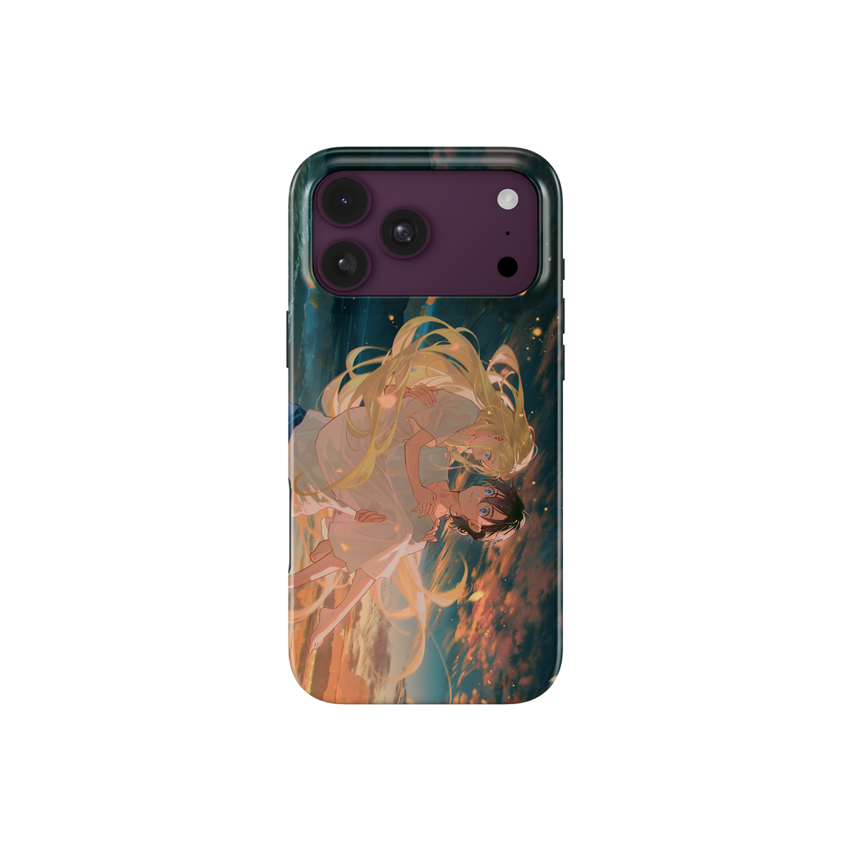 iPhone 18 Pro Max | Enjoying the Beach | Ushio x Shinpei phone case, front view.