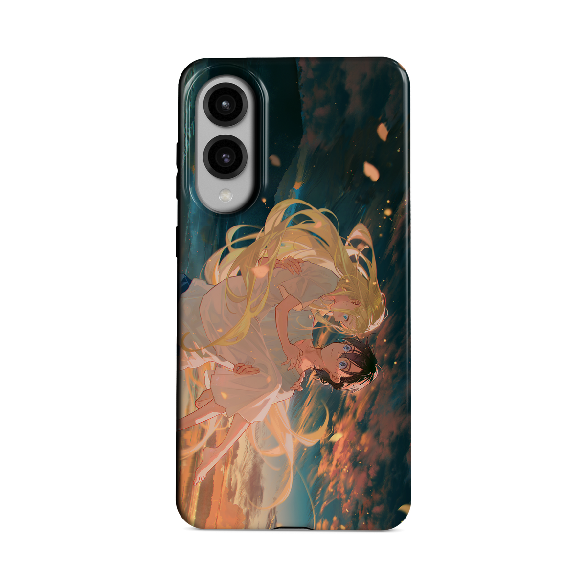 Samsung Galaxy S25 Edge | Enjoying the Beach | Ushio x Shinpei phone case, front view.