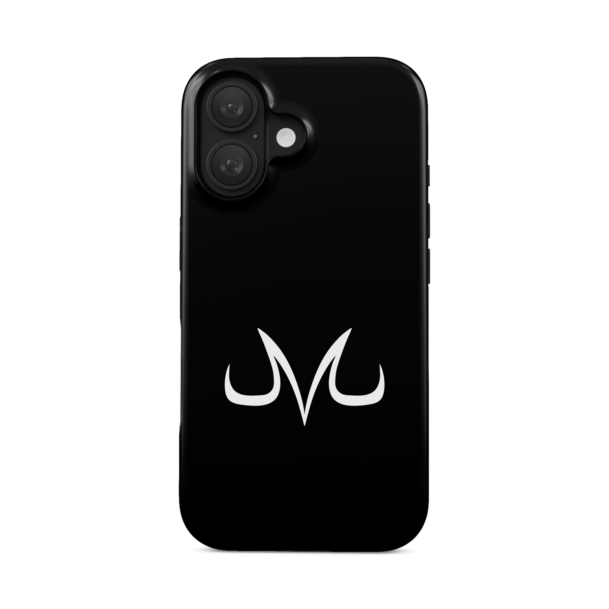 iPhone 16 | Majin Symbol | Vegeta phone case, front view.
