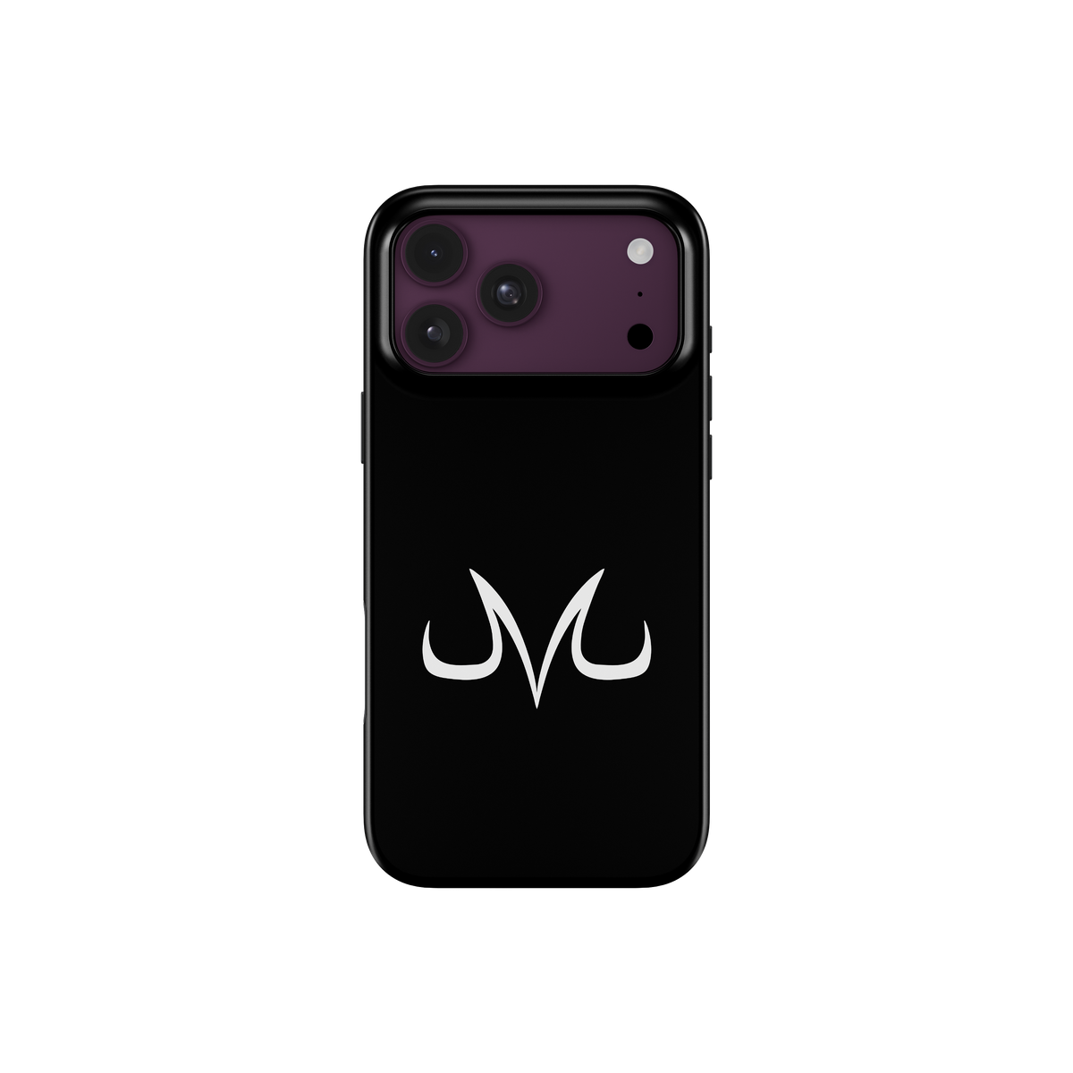 iPhone 18 Pro Max | Majin Symbol | Vegeta phone case, front view.