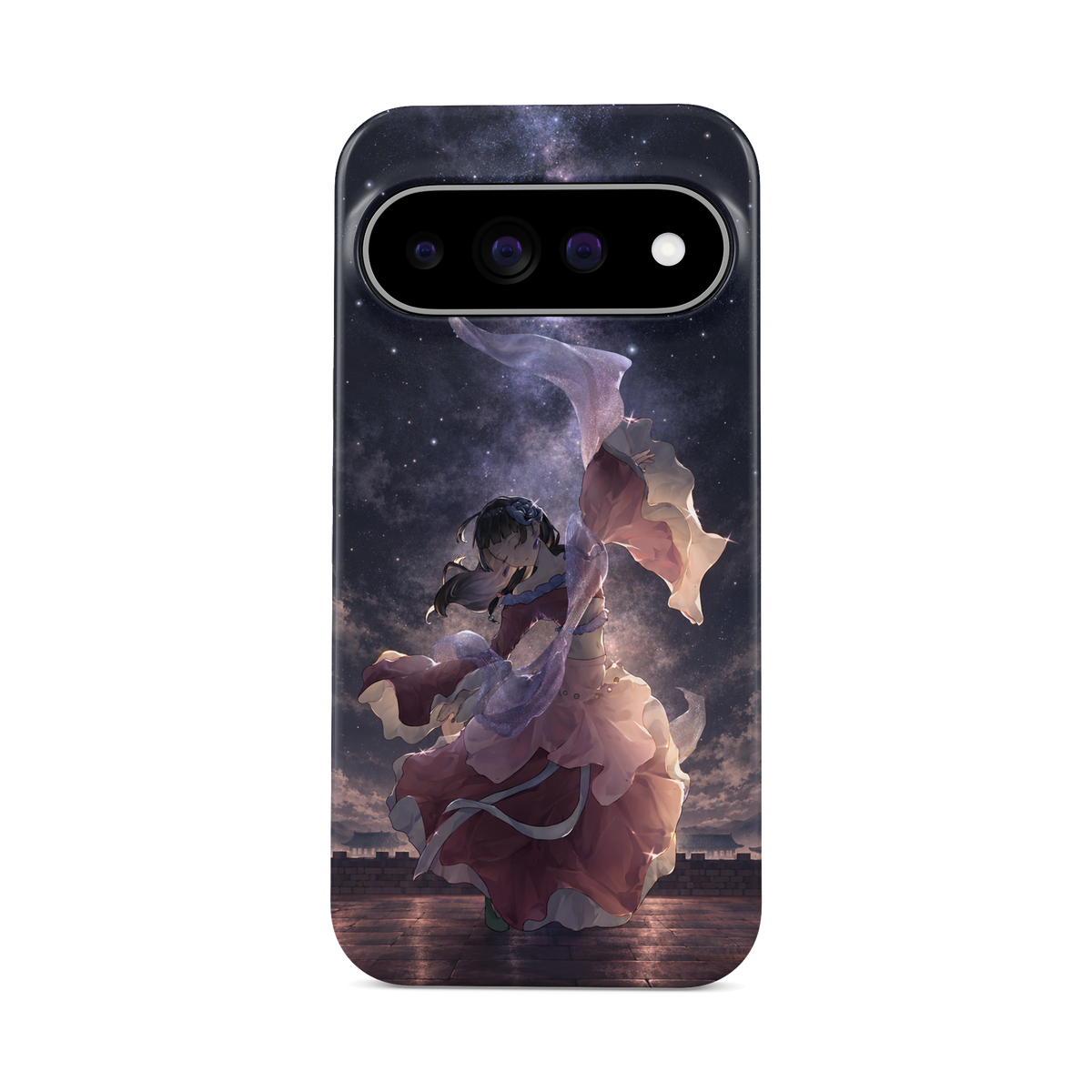 Google Pixel 11 Pro XL | Dancing Under the Stars | Maomao phone case, front view.