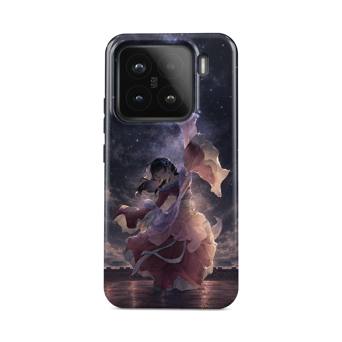 Xiaomi 15 | Dancing Under the Stars | Maomao phone case, front view.