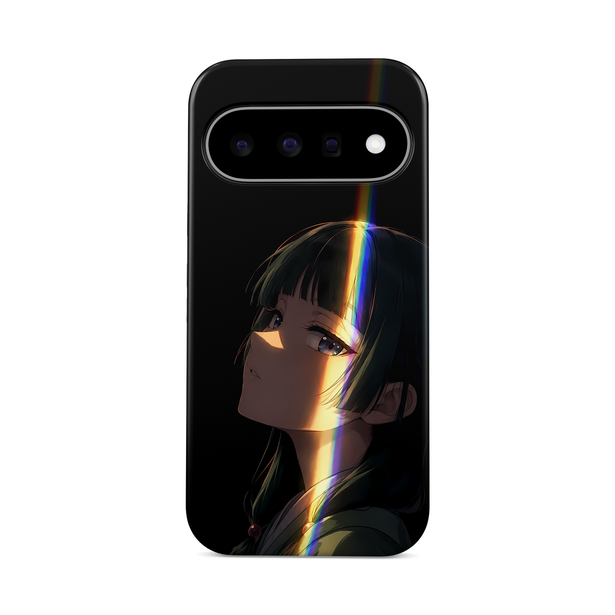Google Pixel 11 | In the Dark | Maomao phone case, front view.
