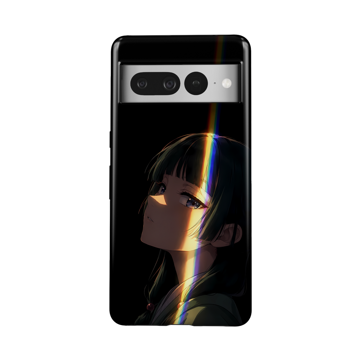 Google Pixel 7 Pro | In the Dark | Maomao phone case, front view.