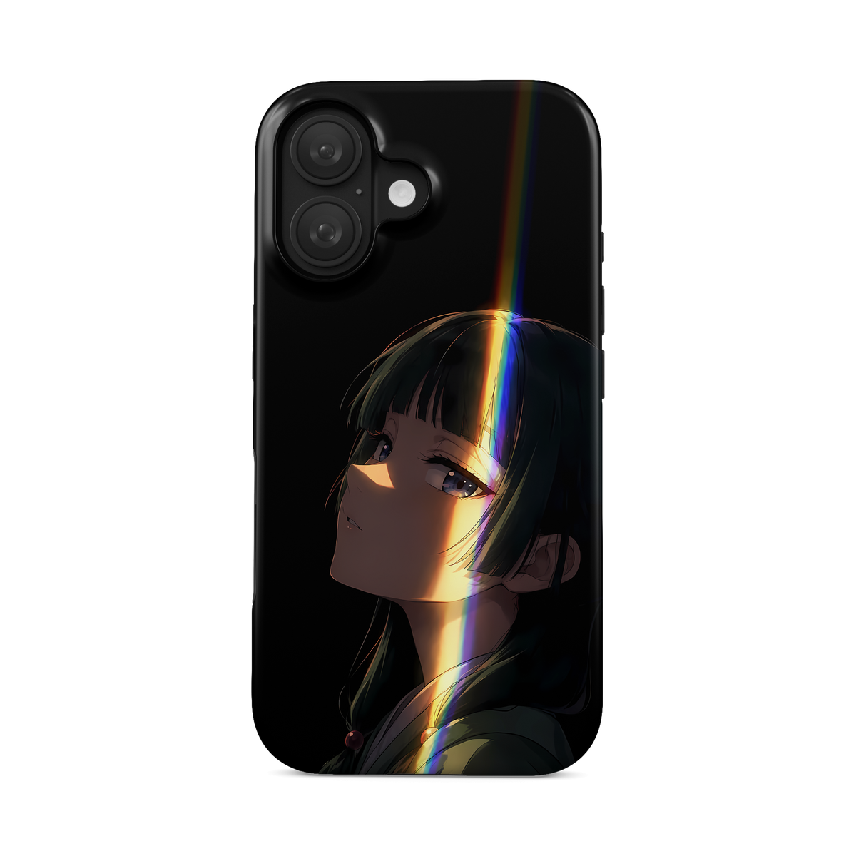 iPhone 16 | In the Dark | Maomao phone case, front view.