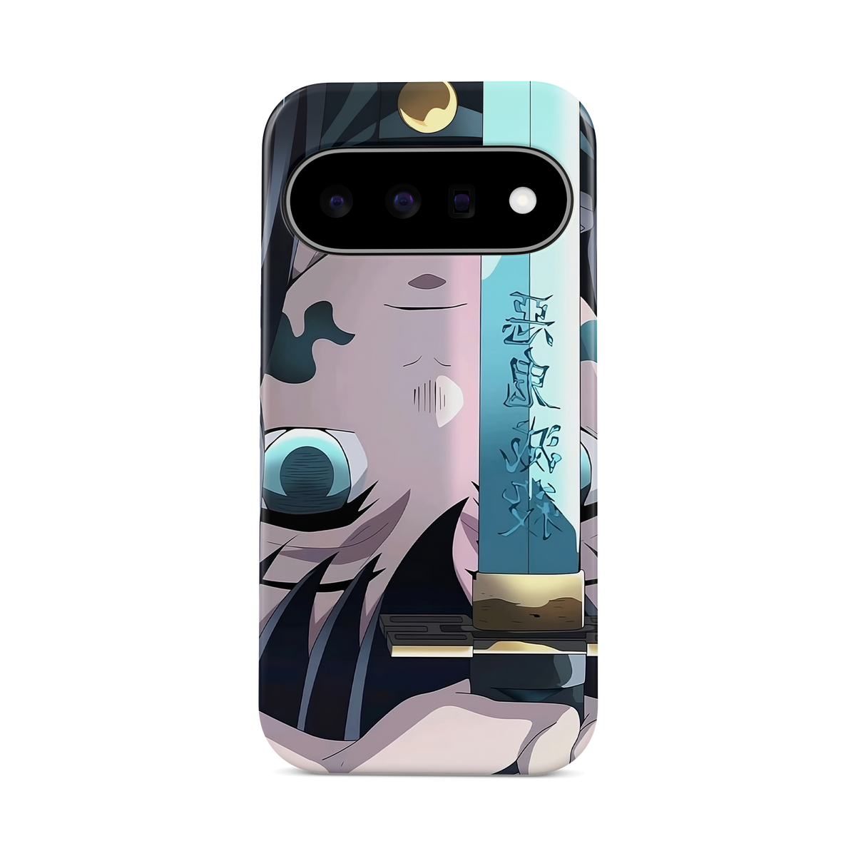 Google Pixel 11 | Inverted Marks | Muichiro Tokito phone case, front view.