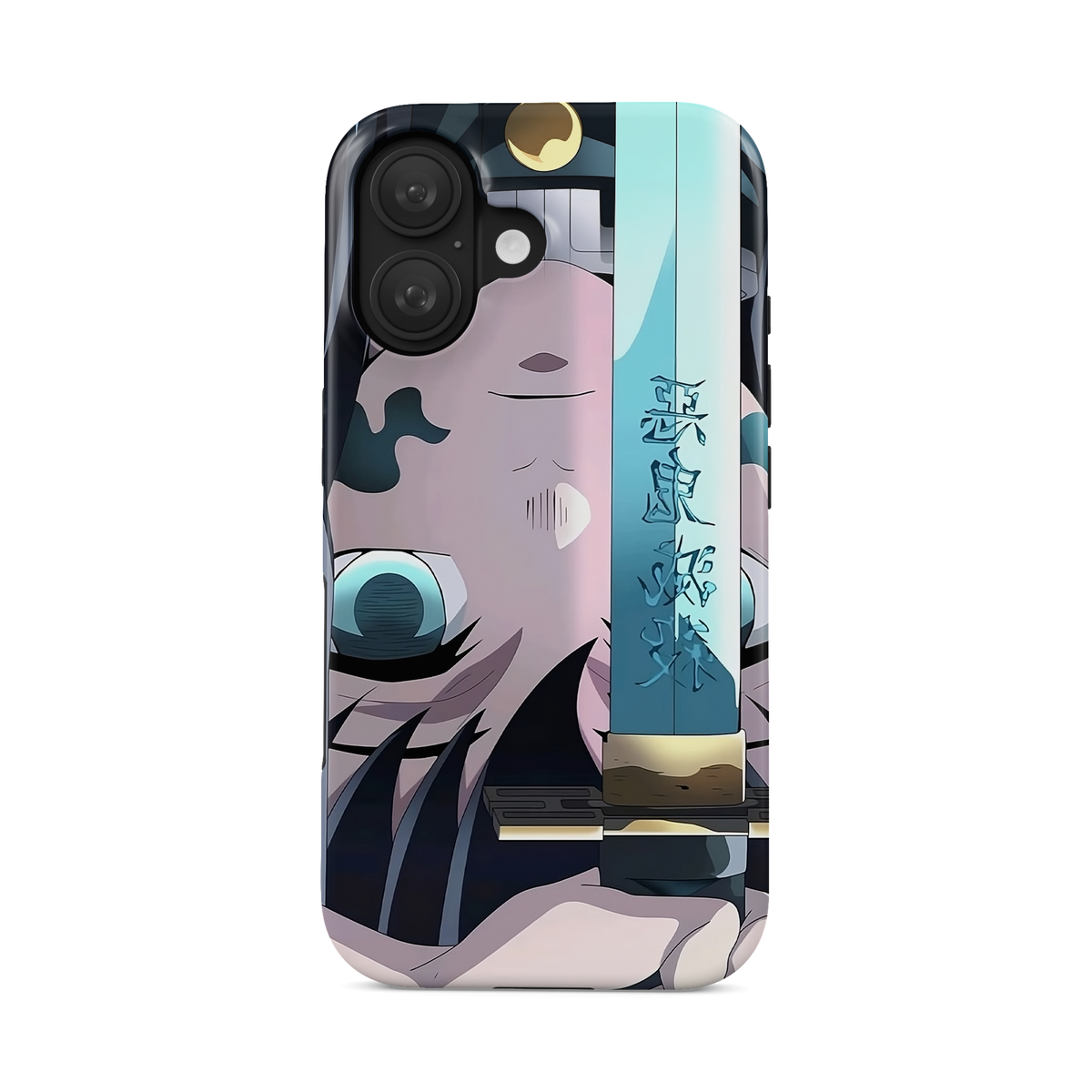 iPhone 16 | Inverted Marks | Muichiro Tokito phone case, front view.
