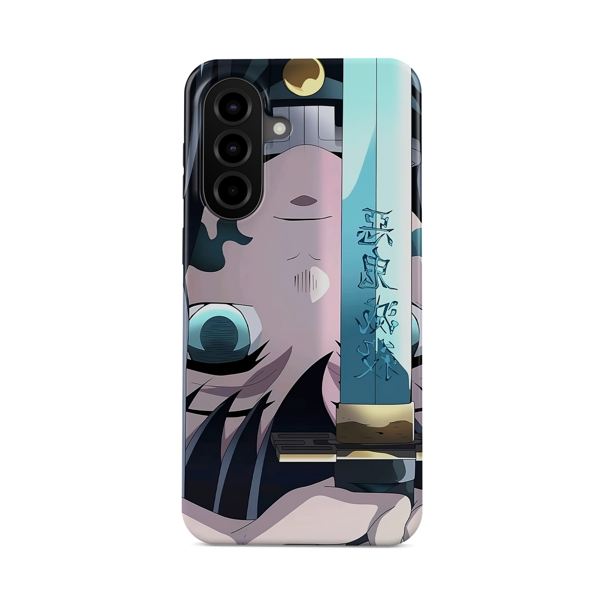 Samsung Galaxy A37 | Inverted Marks | Muichiro Tokito phone case, front view.