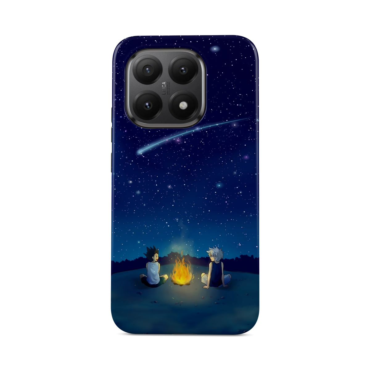 Xiaomi 15T | Stargazing | Gon Freecss x Killua Zoldyck phone case, front view.