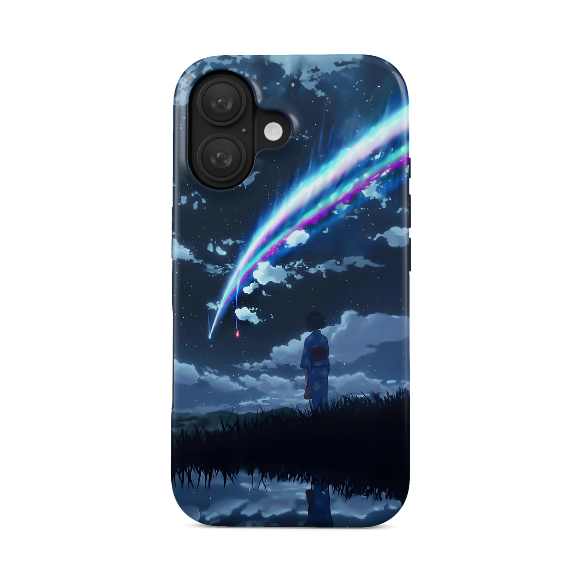 iPhone 16 | Stargazing | Mitsuha Miyamizu phone case, front view.