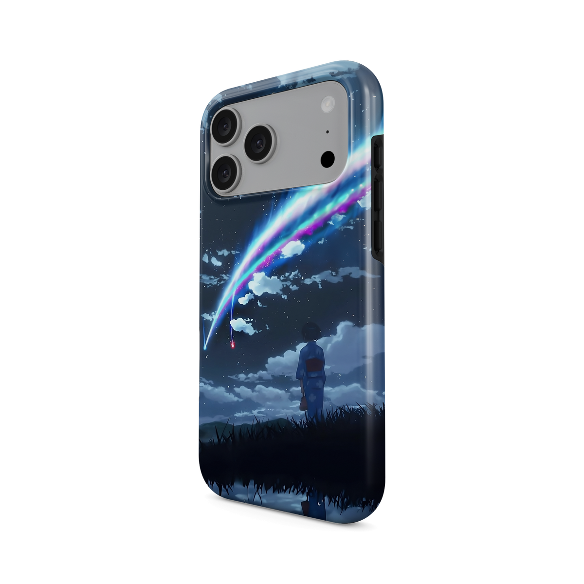 iPhone 17 Pro Max | Stargazing | Mitsuha Miyamizu phone case, angled view.