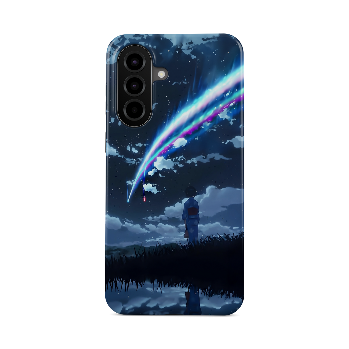 Samsung Galaxy A57 | Stargazing | Mitsuha Miyamizu phone case, front view.