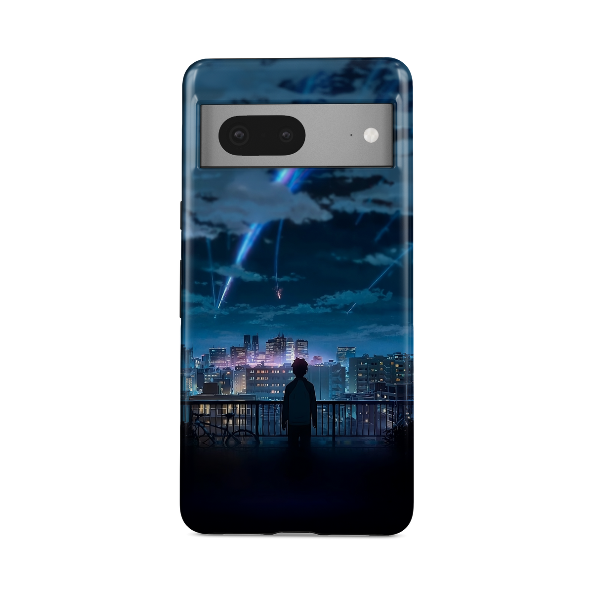 Google Pixel 7A | Stargazing | Taki Tachibana phone case, front view.