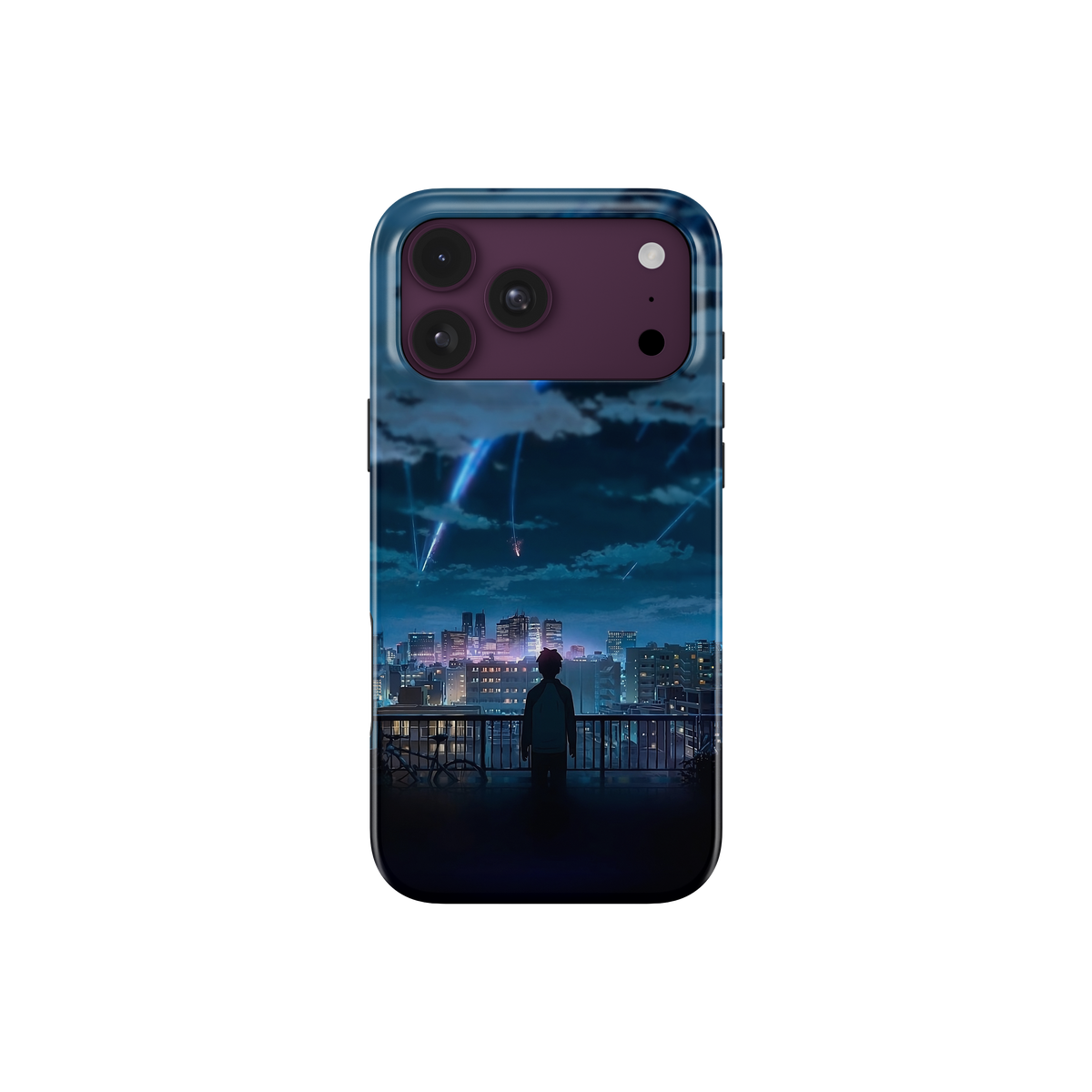 iPhone 18 Pro | Stargazing | Taki Tachibana phone case, front view.