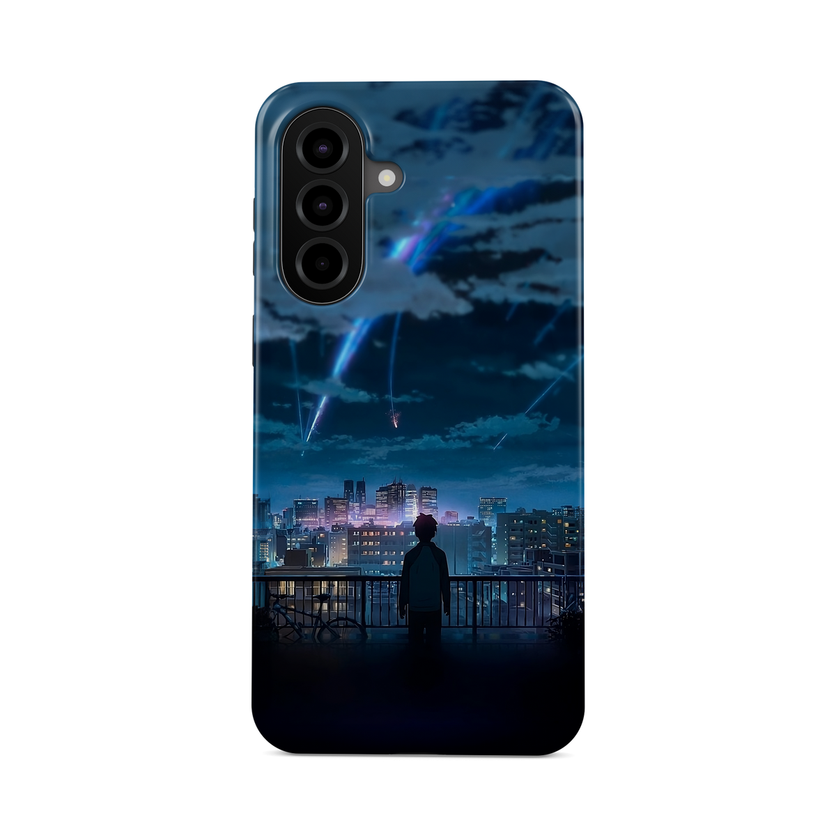 Samsung Galaxy A37 | Stargazing | Taki Tachibana phone case, front view.