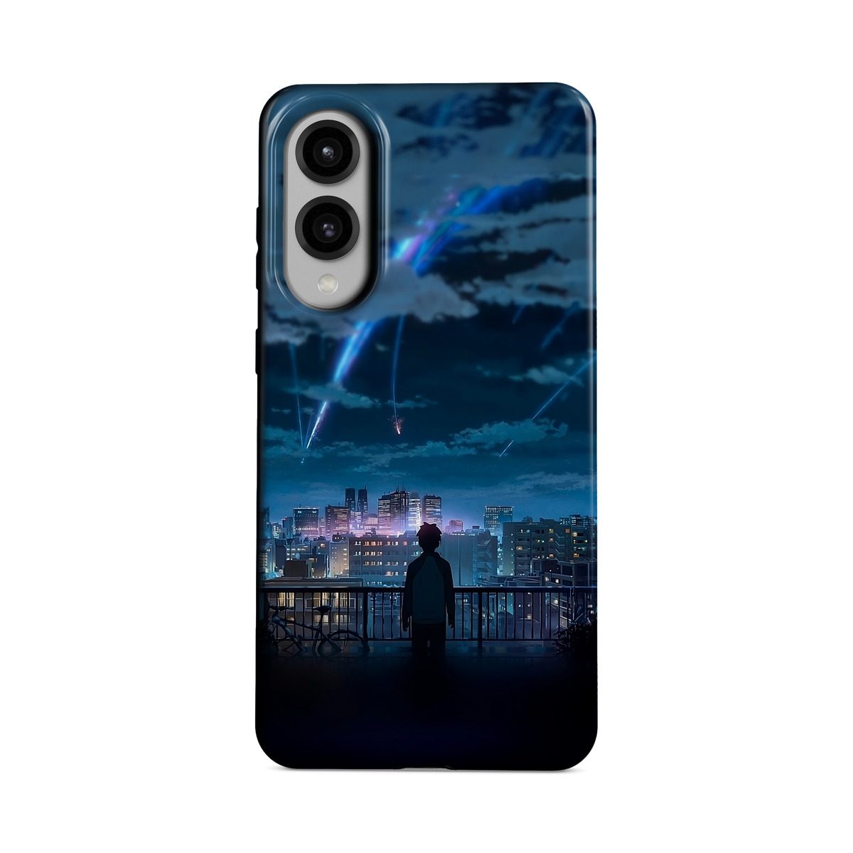 Samsung Galaxy S25 Edge | Stargazing | Taki Tachibana phone case, front view.