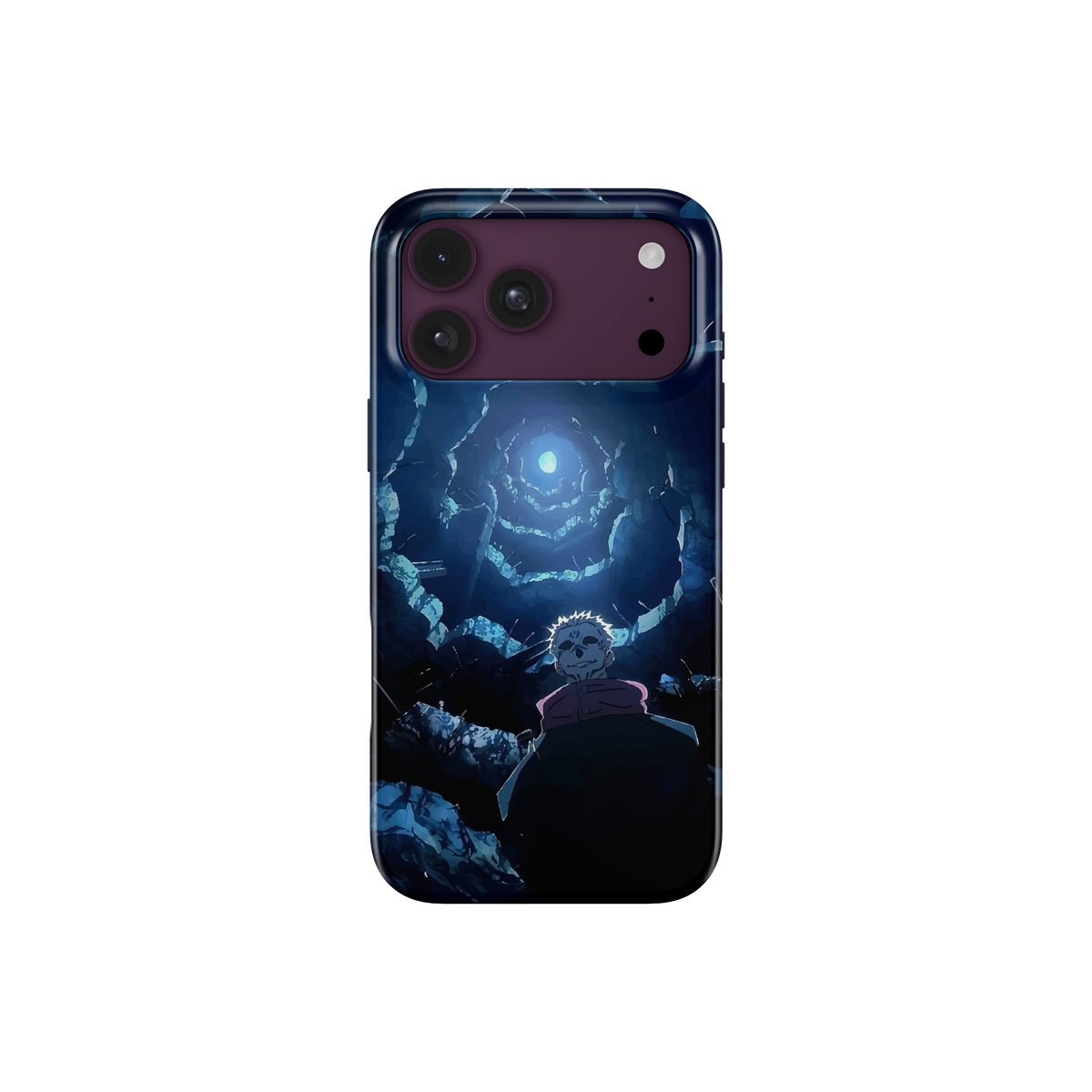 iPhone 18 Pro Max | Under the Moon | Ryomen Sukuna phone case, front view.